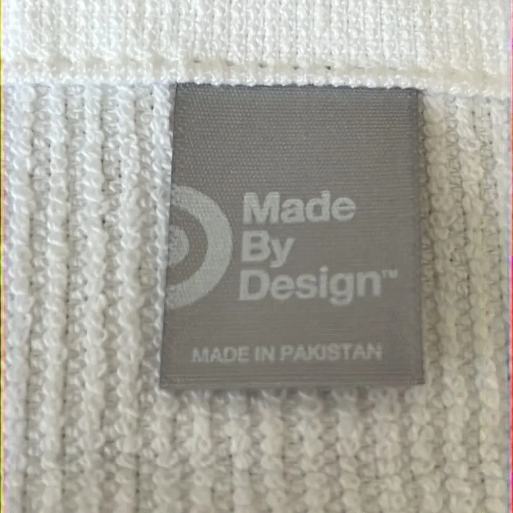 Autumn Custom Embroidered White Cotton Barmop Towel